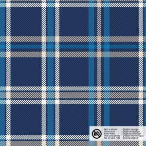 Flanel printed checks navy