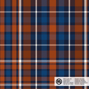 Flanel printed checks brown