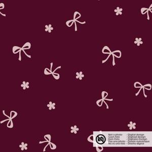 Baby cord bows bordeaux