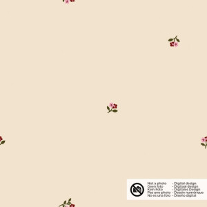 Baby cord flowers beige