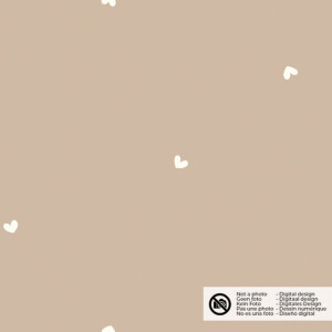 Baby cord hearts beige