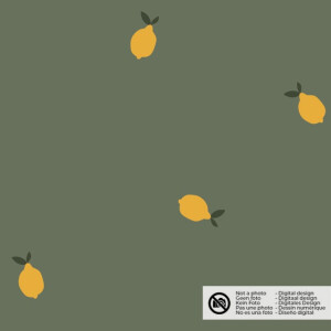 Baby cord lemons khaki green