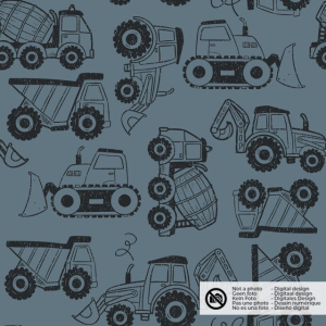 Softshell digital print vehicles steel blue