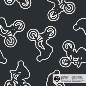 Softshell digital print bicycles dark grey