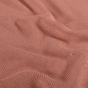 knitted fabric solid coral