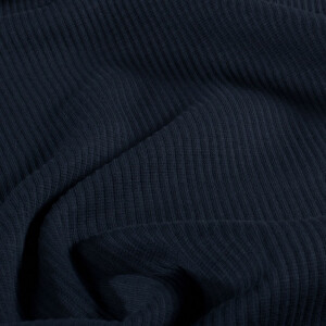Rib jersey solid navy
