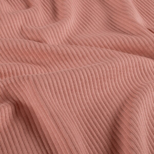 rib jersey solid coral