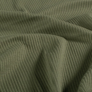 Rib jersey solid forest green
