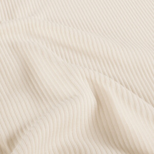 Rib jersey solid ivory