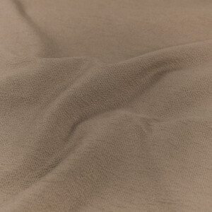 terry crepe solid taupe brown