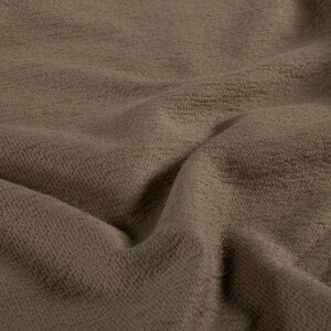 Terry crepe solid taupe brown
