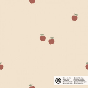 cotton jersey apples beige