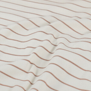 rib jersey stripes ivory