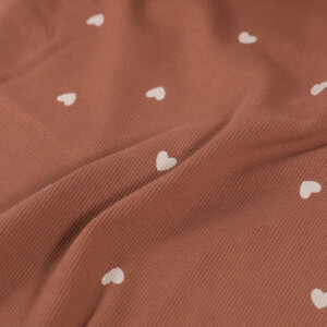 rib jersey hearts old pink
