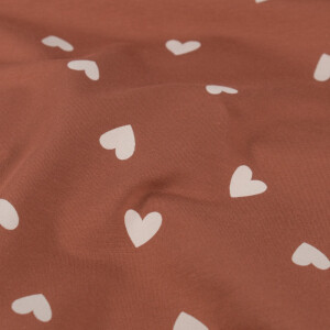 french terry hearts old pink