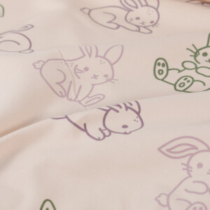 french terry hares light pink