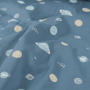 cotton jersey planets indigo