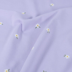 cotton jersey flowers lilac