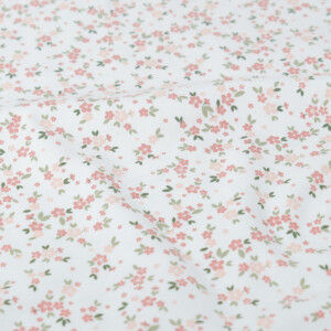 cotton jersey flowers offwhite
