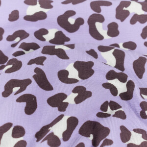 terry crepe leopard lilac