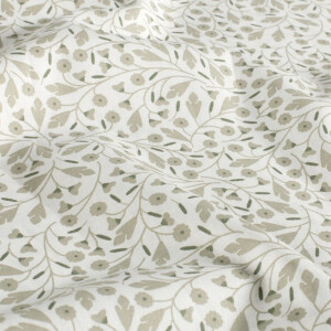 Cotton poplin flowers offwhite