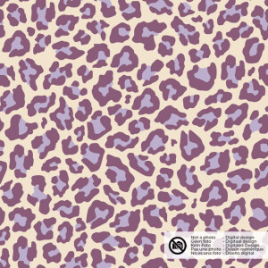 Cotton poplin leopard offwhite