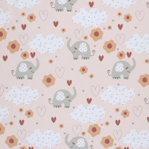 Cotton jersey elephants nude