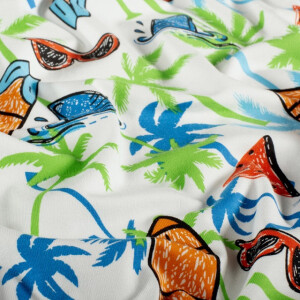 Cotton jersey summer offwhite