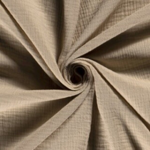 Cotton muslin solid cream/light yellow