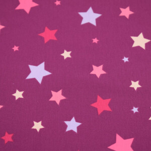 100x150 cm cotton jersey stars purple