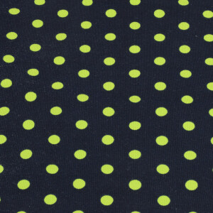 95x150 cm cotton jersey dots green/dark blue