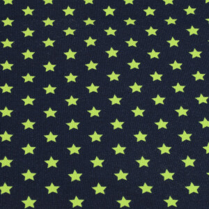 95x150 cm cotton jersey stars green/dark blue