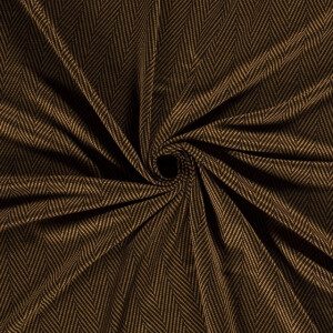 Jersey fabric discharge printed abstract brown