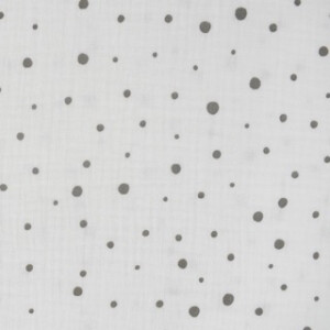 cotton muslin dots offwhite