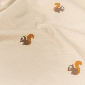 cotton jersey squirrels beige