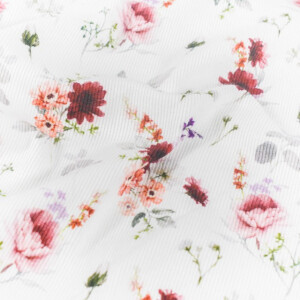 rib jersey digital print flowers offwhite