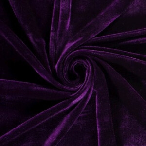 Samt stoff dark purple