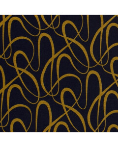 Jersey fabric discharge abstract navy