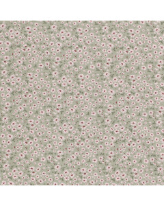 50x150cm cotton jersey flowers mint