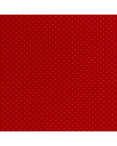 50x145 cm Cotton christmas dots red/gold