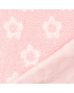 Teddy jacquard flowers light pink