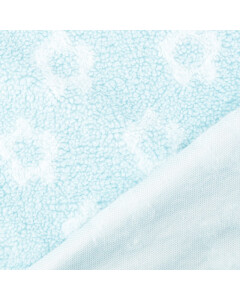 Teddy jacquard flowers light blue