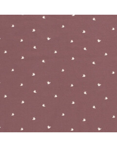 Cotton Jersey birds magenta