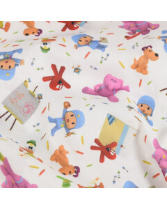cotton poplin Pocyo & Friends weiß