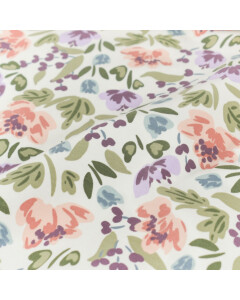 french terry flowers offwhite