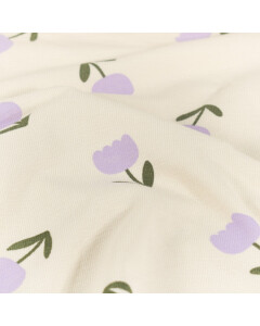 terry crepe flowers ivory