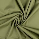 Cotton satin stretch solid olive green