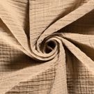 Muslin 4 layer recycled solid beige