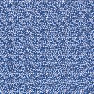 Cotton poplin printed leaves cobalt