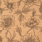 Cotton muslin flowers terra pink